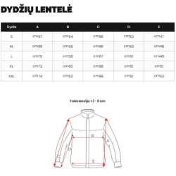 Vyriška juoda/raudona žieminė striukė Molix