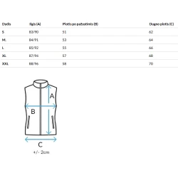 Moteriška ruda dvipusė liemenė Elegancio