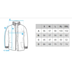 Vyriškas juodas paltas Adre