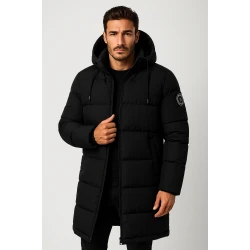 Vyriška juoda žieminė striukė Bruno