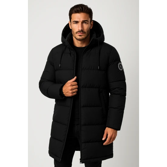 Vyriška juoda žieminė striukė Bruno JS/19M1290/392