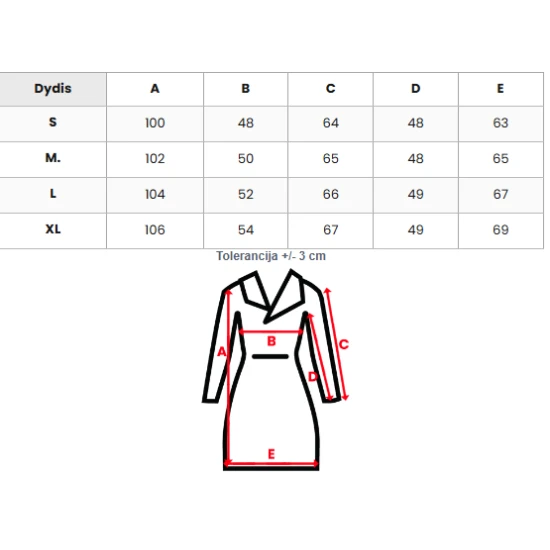 Žieminė ilga moteriška bordo striukė Klein Striukės