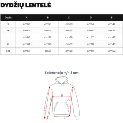 Vyriškas juodas džemperis su gobtuvu Carla