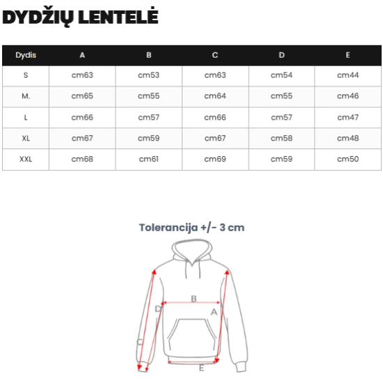 Vyriškas juodas džemperis su gobtuvu Carla Džemperiai su gobtuvu