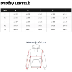 Vyriškas juodas džemperis su gobtuvu Sport
