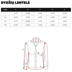 Vyriški tamsiai mėlyni-rudi languoti marškiniai Marino