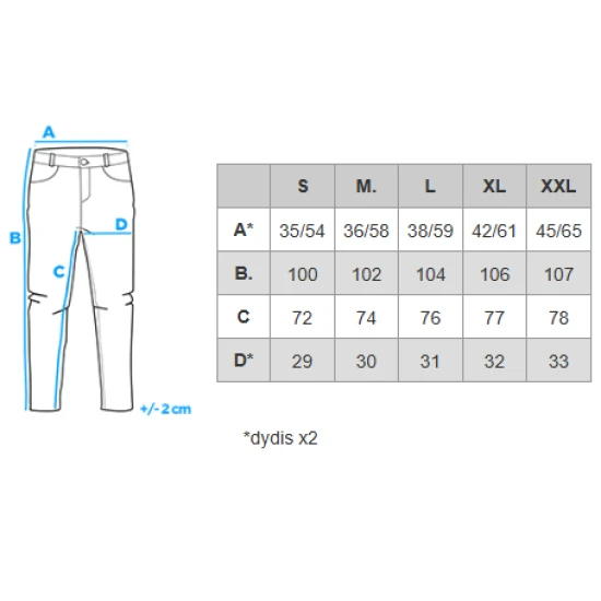 Vyriškos tamsiai mėlynos spalvos laisvalaikio kelnės Performance Laisvalaikio kelnės