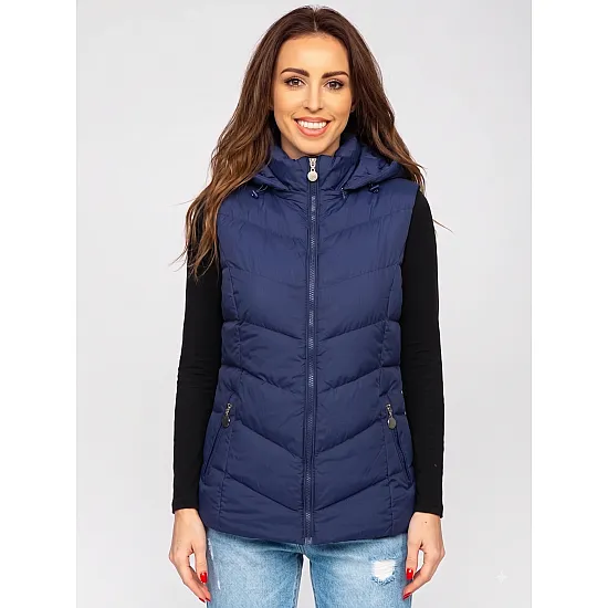 Moteriška tamsiai mėlyna liemenė Core