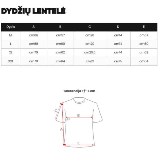 Vyriški juodi marškinėliai Patron Marškinėliai su užrašais
