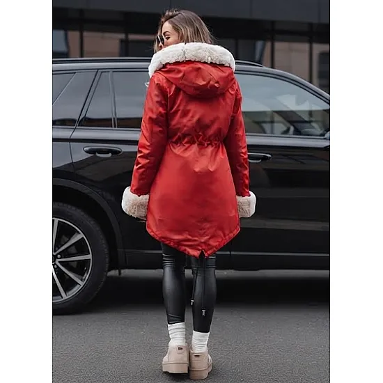 Raudona moteriška striukė Moly