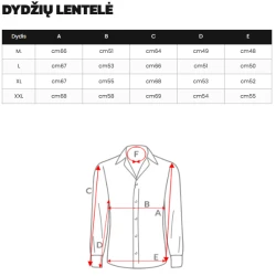 Vyriški rudi flaneliniai marškiniai Cory