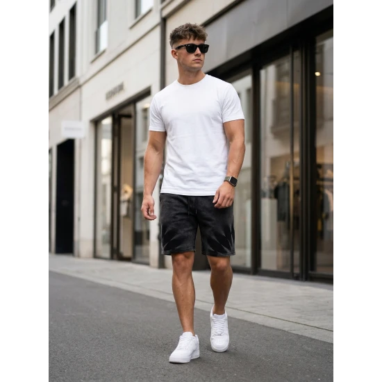 Vyriški juodi sportiniai šortai Star