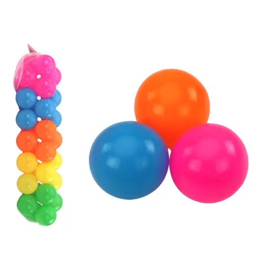 Spalvoti, plastikiniai baseino kamuoliukai 7 cm 30 vnt. Kūdikiams