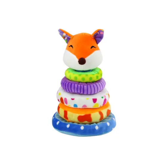 Pliušinė  spalvota piramidė Lapė 27 cm