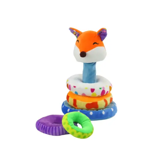 Pliušinė  spalvota piramidė Lapė 27 cm