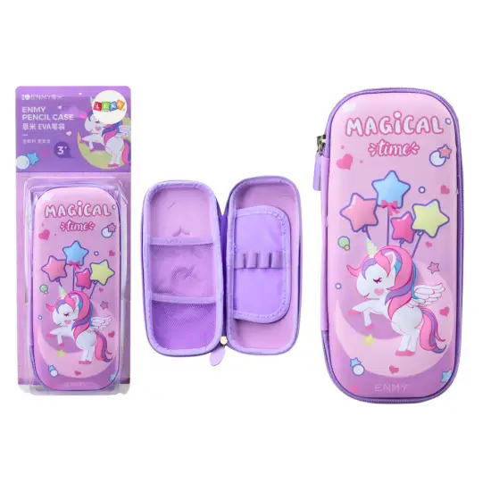 Violetinis vienaragio pieštukų dėklas 23 x 10 x 5 cm Penalai