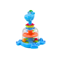 Hippopotamo formos žaislas su kamuoliukais