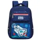 Tamsiai mėlyna vaikiška mokyklinė kuprinė Rocket Space 20 l, 41 cm Kuprinės