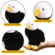 Plush Eagle Bird Plush Toy Mascot Cuddly Toy Black and White 25cm Pliušiniai žaislai