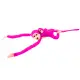 Plush Monkey with Baby Mascot, Dark Pink, with Sound 70 cm Pliušiniai žaislai