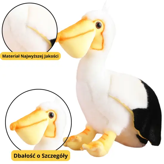 Plush Pelican Bird Plush Toy Mascot Cuddly Toy 24cm Pliušiniai žaislai