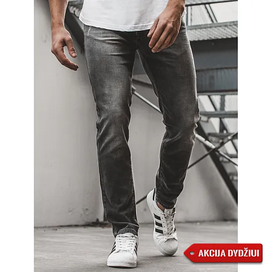 Akcija: Juodos spalvos vyriški džinsai Meinor B/7161