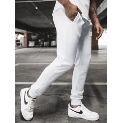 Vyriškos baltos laisvalaikio kelnės Sergo