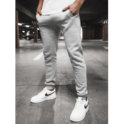 Vyriškos šviesiai pilkos laisvalaikio kelnės Sergo