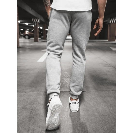 Vyriškos šviesiai pilkos laisvalaikio kelnės Sergo Laisvalaikio kelnės