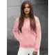 Moteriškas džemperis su gobtuvu šviesiai rožinės spalvos Look JS/W03