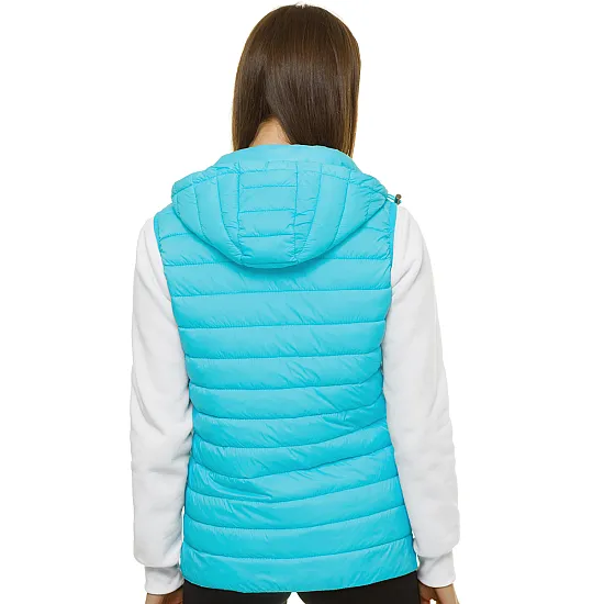 Light blue hooded vest Dzil JS/M23039/240