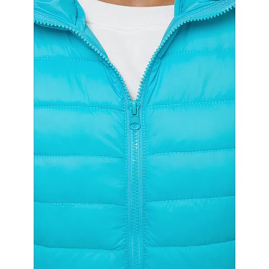Light blue hooded vest Dzil JS/M23039/240
