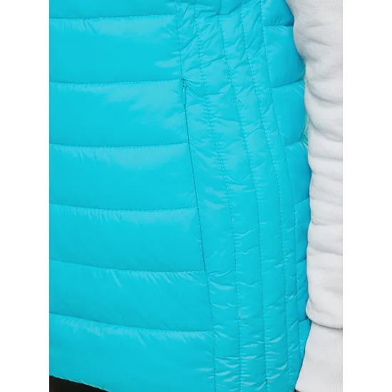 Light blue hooded vest Dzil JS/M23039/240
