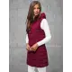 Moteriška bordo spalvos dygsniuota liemenė Dona JS/16M9096/06Z