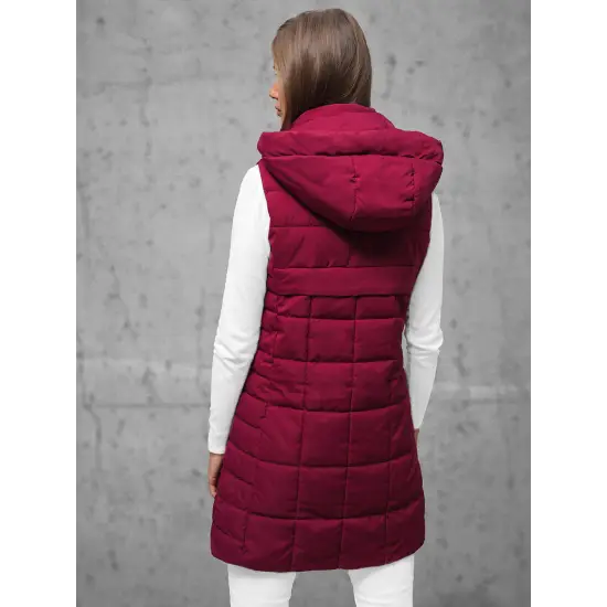 Moteriška bordo spalvos dygsniuota liemenė Dona JS/16M9096/06Z