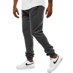 Vyriškos tamsiai pilkos laisvalaikio kelnės Resol