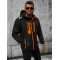 Akcija Juoda vyriška striukė su oranžinėmis detalėmis Ero