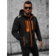 Akcija Juoda vyriška striukė su oranžinėmis detalėmis Ero