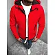 Raudona vyriška softshell striukė su gobtuvu Mokar JS/HM187/5