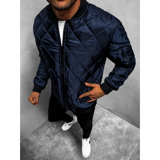 Vyriška tamsiai mėlyna striukė 