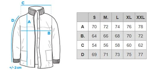 Size chart (cm)