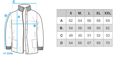 Size chart (cm)