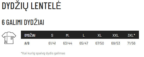 Kokotaulukko (cm)